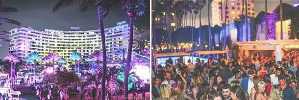 Large event crowd at an oceanfront hotel, planned by a Cigar Catering Eventor